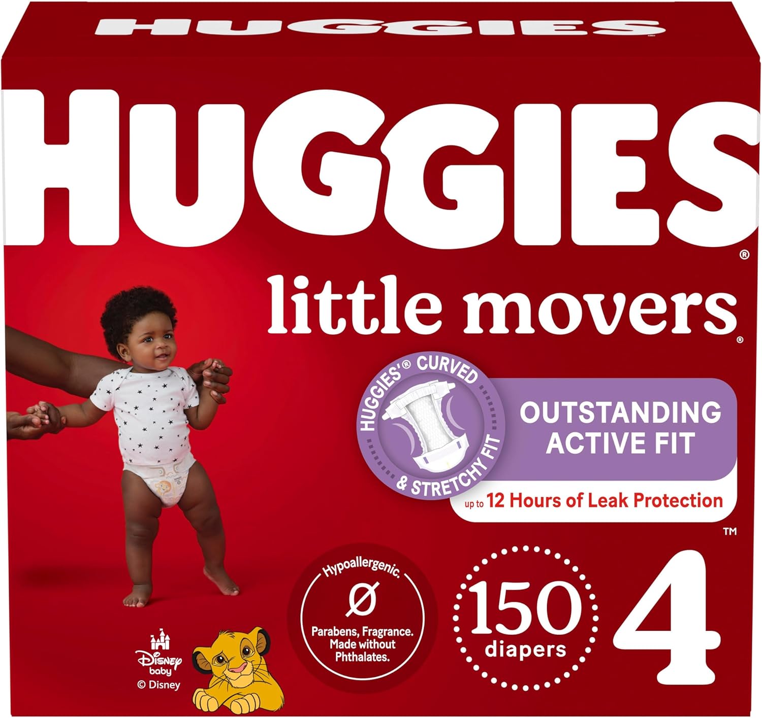 Huggies Size 4 Diapers, Little Movers, 300 Count ... Trackable Cuba Home Delivery Included.