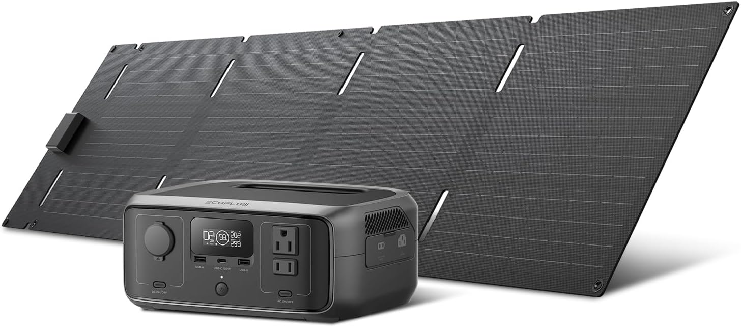 300-Watt Power Station with 45-Watt Solar Panel by ECOFLOW ... Trackable Cuba Home Delivery Included.