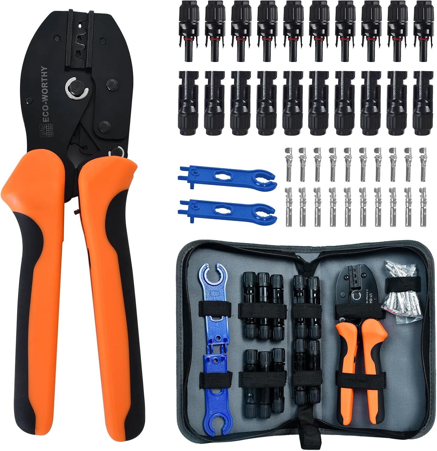 Solar Crimper Tool Kit, 13 Pieces, for Solar Panel Cable Assembly and Installation ... Trackable Cuba Home Delivery Included in Final Price.