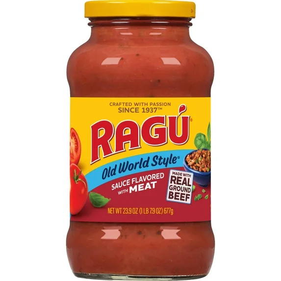 (6) Six Jars - MEAT, RAGU Old World Style Sauce ... Trackable Cuba Home Delivery Included.