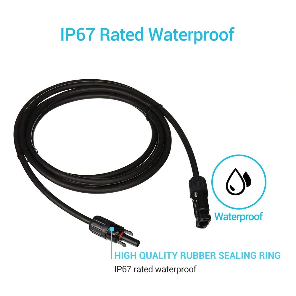Renogy 40 Ft. 10AWG Solar Extension Cable with Male and Female Connectors ... Trackable Cuba Home Delivery Included.