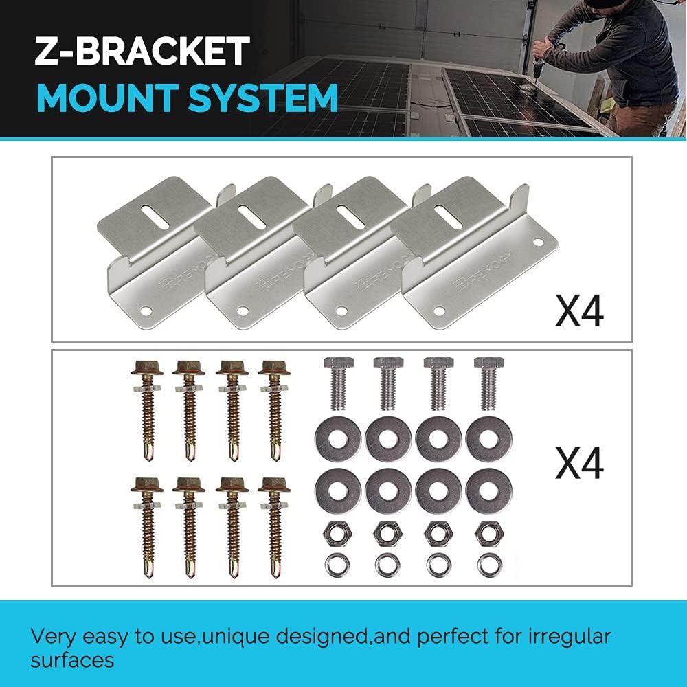 Solar Panel Mounting Brackets, for Off-Grid Roof Installation, Various Quantities ... Trackable Cuba Home Delivery Included.