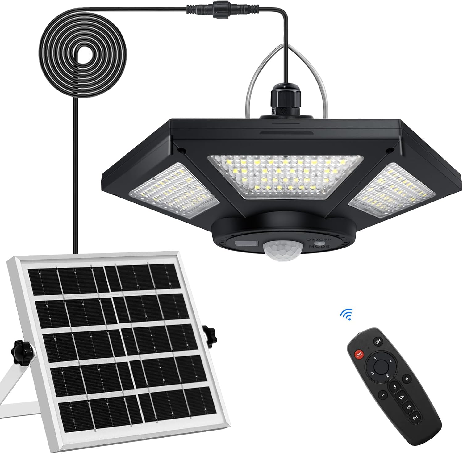 (2) TWO, 6-Sided, Solar Pendant Light, Indoor-Outdoor, 180 LED ... Cuba Trackable Home Delivery Included.