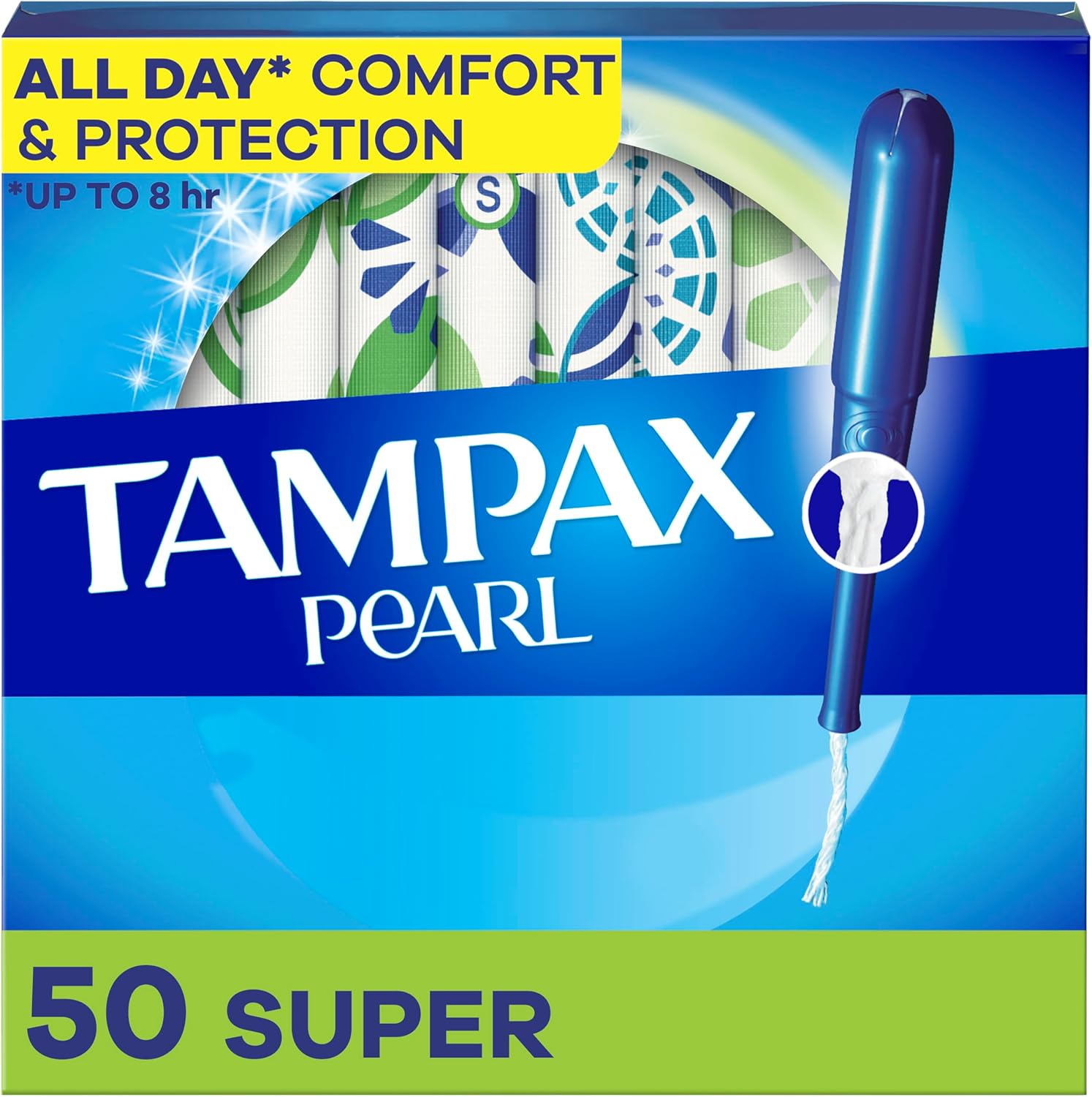 50 Tampax Pearl Tampons SUPER Absorbency, 168 Hygiene Wipes, 6 bottles of Hand Sanitizer ... Trackable Cuba Home Delivery Included.